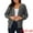 Dark Grey, variant on DARING DIVA Women's Open Front Knitted Casual Cardigan with Pockets M Black