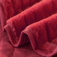 thumbnail image 7 of Home Soft Things 4 Piece Tatami Quilted Faux Fur Bedspread - Tango Red - Oversize King (120" x 120"), 7 of 7