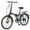 Black, variant on Meghna 24 inch Folding Bike 7 Speed V Brake City Commuter for Men Women Daily Commuting Black