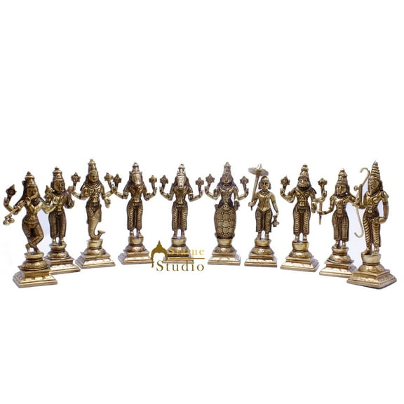 StatueStudio Lord Vishnu Statue Vishnu Murti Handmade Vishnu Narayan Bhagwan Religious Figurine for Home Decor, Pooja Room, Office Table and Gift Showpiece (2 X 3 X 6 Inch)