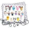 thumbnail image 2 of Finger Puppets Set Story Time 16 Pcs - 10 Animals And 6 People Family Members, 2 of 4