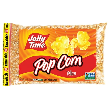 White Gourmet Popping Corn - JOLLY TIME Yellow Kernel Popping Corn, 64 Oz