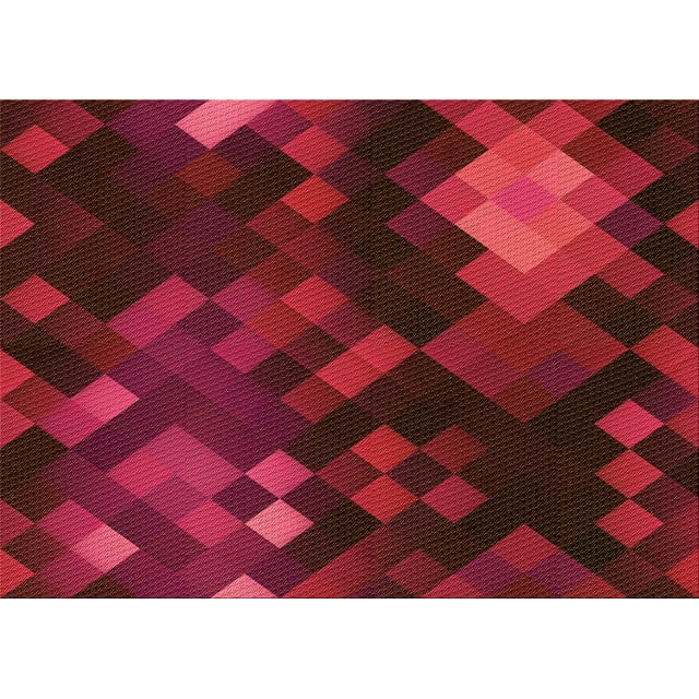 Ahgly Company Machine Washable Indoor Rectangle Transitional Fire Brick Red Area Rugs, 2' x 4'