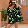 thumbnail image 2 of Aliens Hands UFO Space Women's Swimsuit Coverup Summer Beach Cover Up Bathing Suit Dress, 2 of 6