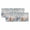 Blue Gray, variant on Blue Coastal Valances for Windows, Summer Beach Starfish Weeping Eucalyptus Light Filtering Kitchen Curtains, Rod Pocket Window Valance Curtains for Living Room Bedroom, 42" W x 12" L, 2 Panels