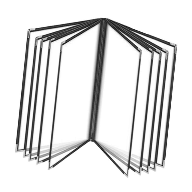 Maytalsory Clear Menu Book Holders With Metal Corners Designed For Easy Access To Restaurant Menus Restaurant Menu Cover Hotel 10 Page 20 View 320x230mm