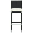 thumbnail image 5 of vidaXL Patio Bar Set Outdoor Garden Furniture Solid Wood Acacia and Poly Rattan, 5 of 11