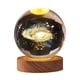 thumbnail image 2 of Lámpara de luna Galaxy Lámpara de 3 pulgadas 7 colores cambiantes de cristal transparente LED Luz de luna Carga USB Saturno Galaxy Luna Luz de noche Regalos para niñas, niños, mujeres, cumpleaños, dec, 2 of 7