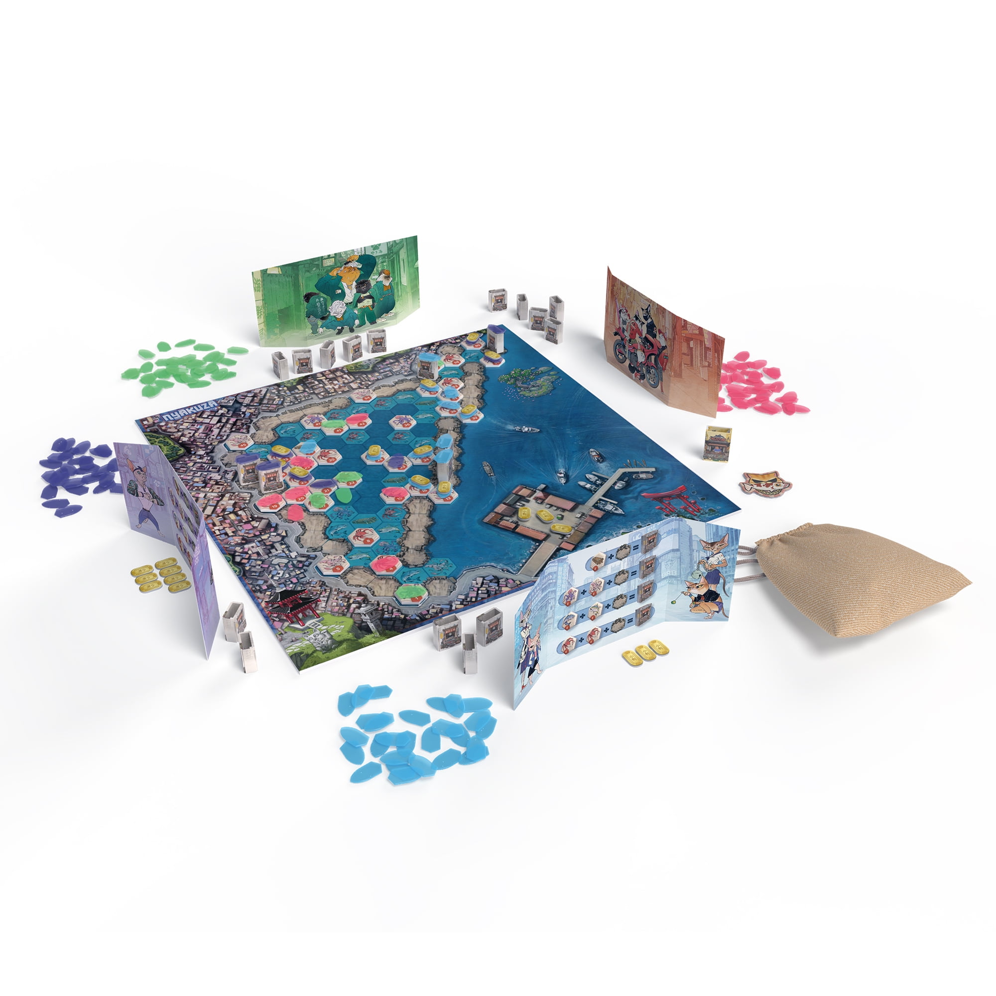 Nyakuza Family Strategy Board Game for Ages 10+, from Asmodee