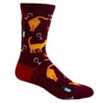 thumbnail image 7 of Women's I Just Want to Drink Wine and Pet My Cat Socks Funny Pet Kitty Kitten Animal Lover Graphic Footwear, 7 of 7
