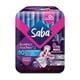 thumbnail image 1 of Toallas femeninas Saba Buenas Noches ultradelgada nocturna extra larga con alas flujo súper abundante 10 pzas, 1 of 5