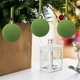 thumbnail image 6 of Bfogop 12 Pcs Velvet Christmas Balls 4'' Flocked Christmas Tree Ball Ornaments Flocked Christmas Ball Ornament for Indoor Holiday Decor Shatterproof Xmas Bulbs Ornaments, 6 of 6