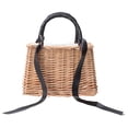 thumbnail image 3 of Shisuyan 1Pc Rattan Woven Small Bag Decorative Flower Basket Woven Storage Basket, 3 of 8