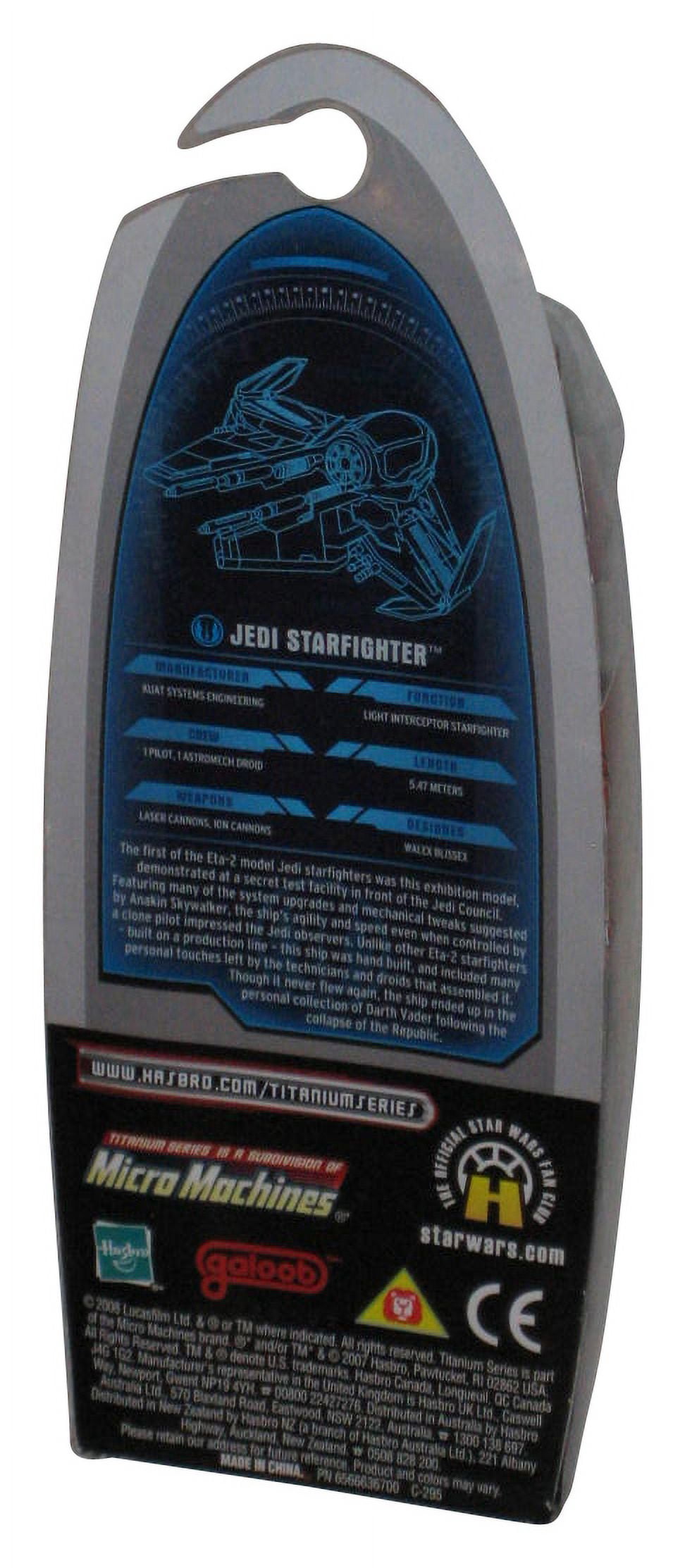 Star Wars Titanium Series (2008) Red Orange Hot Rod Jedi Starfighter Die-Cast Metal Toy
