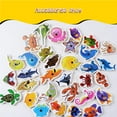 thumbnail image 4 of QualitChoice Early Educational Development 32 Pcs Wooden Magnetic Fishes Bath Fishing Travel Table Toy Children Gift, 4 of 6
