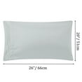 thumbnail image 7 of PiccoCasa 2Pcs Microfiber Embroidery Pillowcases Zipper Light Gray Standard, 7 of 7
