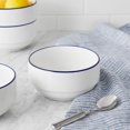 thumbnail image 4 of Mainstays Blue Rim Stoneware Bowl, 4 of 5