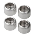 thumbnail image 1 of Soporte de tubo de armario Baoblaze 4 piezas Acero inoxidable Tono plateado, 1 of 8