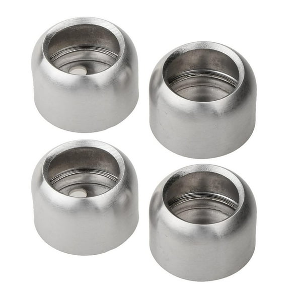 Paquete de 4 soportes para rra de armario para armario, perillas para armario y tiradores, tapa para la cabeza para armarios de cocina y