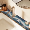 thumbnail image 2 of Yayeee Faucet Mat for Kitchen Sink 14.7" Diatomite Long Splash Guard Pad, Rolling Waves, 2 of 7