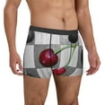 thumbnail image 4 of Cauagu Cherries laid Print Boxer Briefs for Men,Comfortable Breathable Men's Underwear Moisture Wicking Underpants -Large, 4 of 8