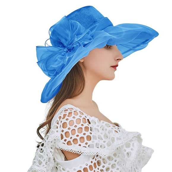 Uqiangy Wedding Hats for Women Pink Fascinators for Women Women's Fascinators Sunday Hats for Women Kentucky Derby Hats for Women 2025 Tea Hats Derby Hats for Women 2025 Blue