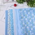 thumbnail image 4 of Tela de algodón, 7 piezas de diferentes patrones de tela de retales para manualidades, batik, coser, álbumes de recortes, acolchar, artcraft para coser, manualidades, tela, billetera, funda de co Ecomeon no, 4 of 6