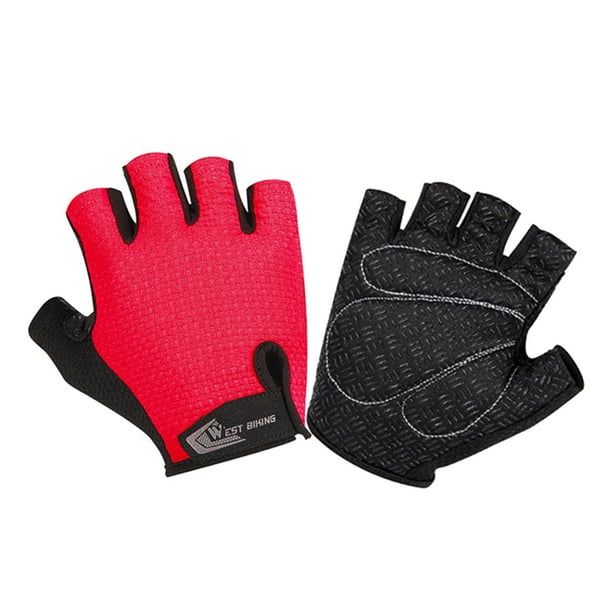 Guantes de ciclismo para bicicleta Guantes de bicicleta Guantes de ciclismo Guantes de bicicleta de montaña Anti Rojo XL