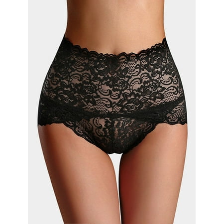 

Women Sexy Lace Comfortable High Waist See Through Knickers Panties Tummy Control Brief Lingerie Underwear Ladies Shapewear