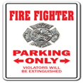 thumbnail image 1 of SignMission D-5-Z-FireFighter Fire Fighter Autocollant de Nouveauté, 1 of 1