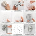 thumbnail image 5 of BlinkLLX 6 Pack Suction Cup Hooks for Shower Stainless Steel No Drill Shower Hooks Removable Metal Towel Hanging for Wall Kitchen Glass Mirror Towels Robes Window Loofah(Silver,Hanging Hook), 5 of 12