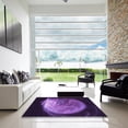 thumbnail image 7 of Ahgly Company Machine Washable Indoor Square Transitional Dark Purple Area Rugs, 6' Square, 7 of 7