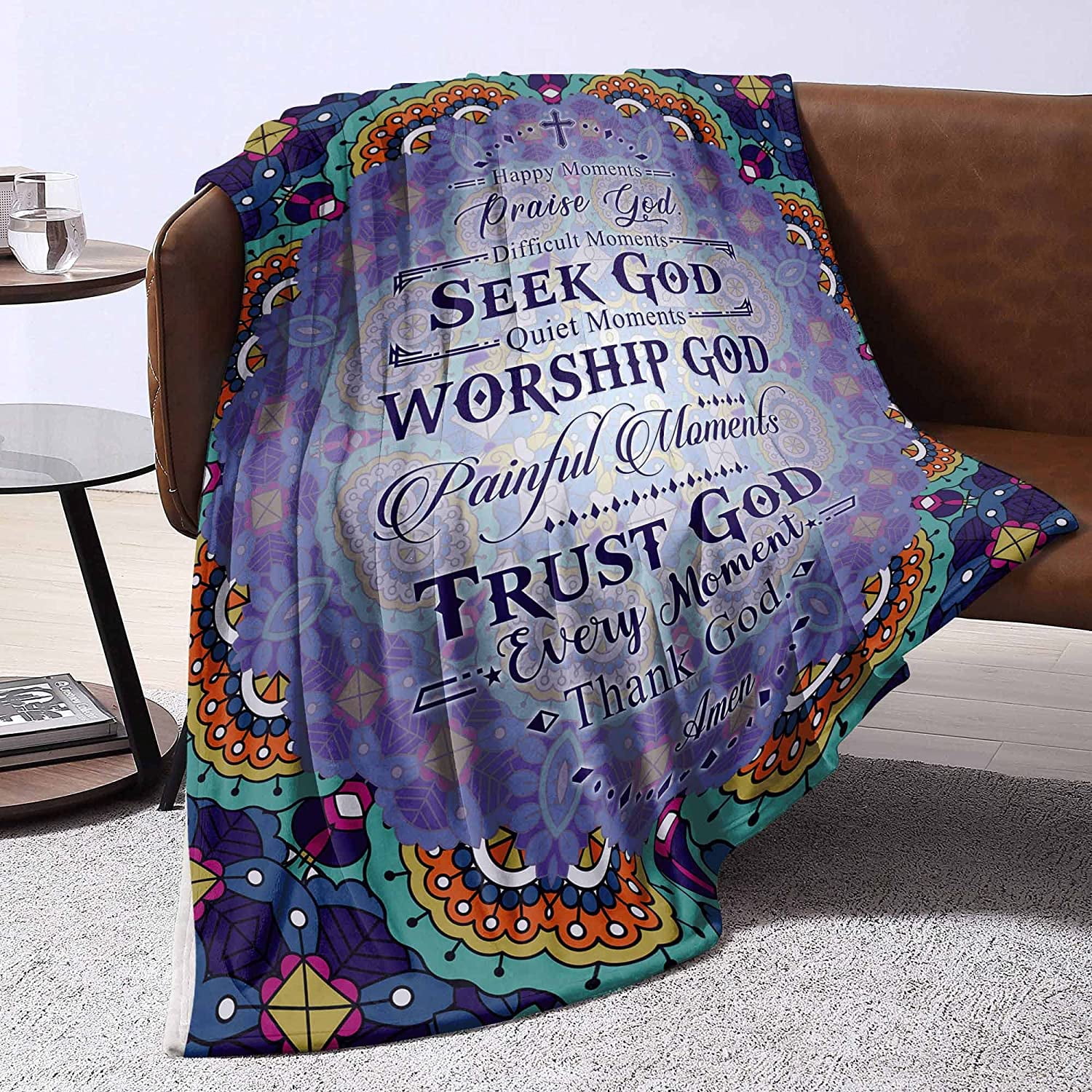 OUXIOAZ Christian Gifts for Women, Bible Verse Blanket, Religious Gifts