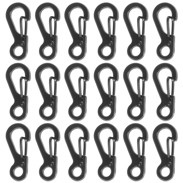 20Pcs Mini Carabiner Quick Release Clip Mini Carabiner Clips Small Clips Charms Carabiners