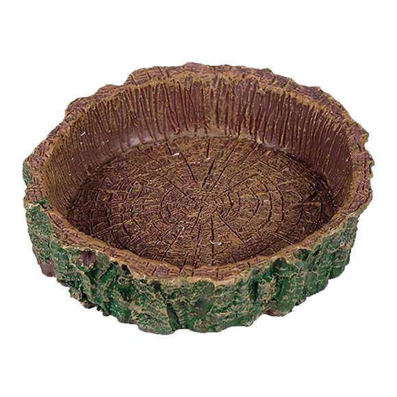 Comedero para reptiles pequeños, fácil de limpiar, multiusos, ligero, compacto, bandeja de agua para animales pequeños.