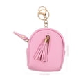 thumbnail image 2 of Mutably Zip Purse with Key Ring Tassel Keychain Wallet Change Handbag for Car Key Id Cards Zipper Bag Pendant Charms ( Light ), 2 of 10
