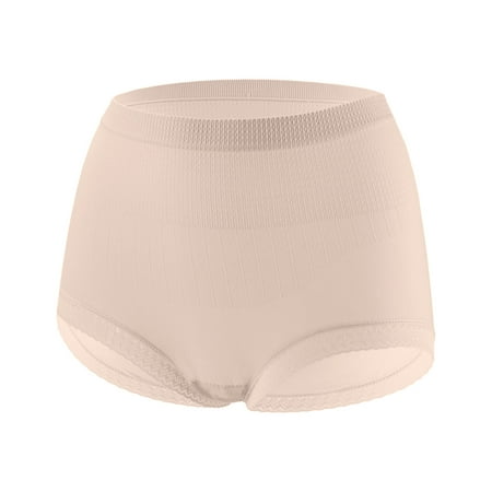 

Sngxgn Tummy Control Panties For Women Women s High Cut Panties Beige One Size