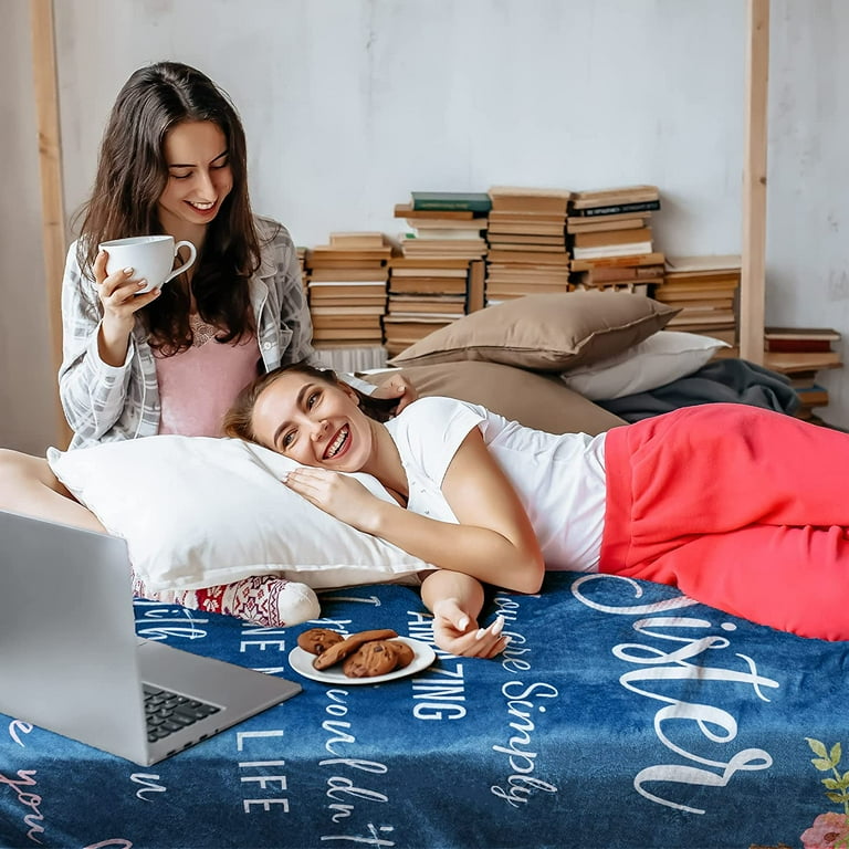 Sister Birthday Gifts from Sister Best Gifts for Sisters for Christmas from Sisters Sherpa Throw Sister Blanket Gifts for Sister from Brother