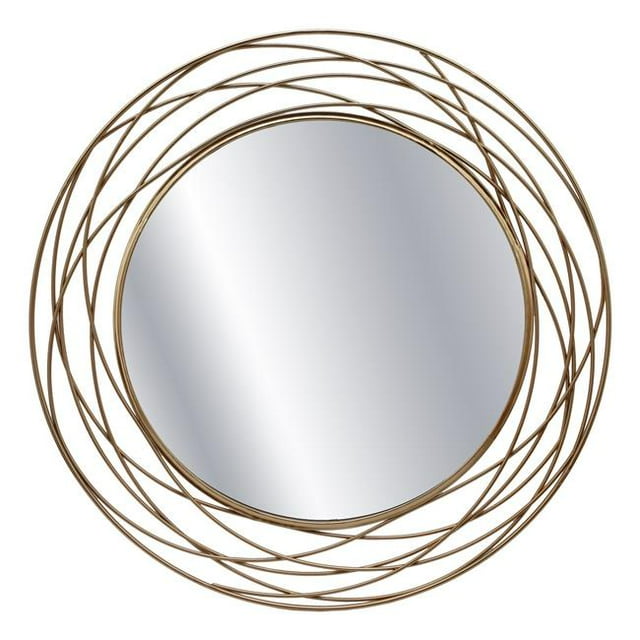 Sagebrook Home 14727 36 in. Metal Swirl Mirror, Gold WB