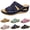 Blue, variant on Orthopedic Sandals for Women Backless Non Slip Platform Mules Comfortable Wide Width Wedge Dressy Shoes Blue Size 6.5