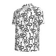 thumbnail image 4 of Wukai Hand Drawn Snake Men’s Polo Shirts,Quick-Dry Athletic Shirt,Classic Fit Shirts-4X-Large, 4 of 8