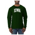 thumbnail image 2 of Wild Bobby State of Iowa College Style Men Long Sleeve Shirt, 2 of 6
