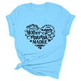 thumbnail image 5 of TechWave Fête des Mères Haut d'Entraînement à Manches Longues pour Femmes Chemises de Sport C2 Chemises Décontractées Imprimées Col Rond Tunique Blouse, 5 of 5