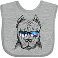 thumbnail image 3 of Inktastic Pitbull Sketch Portrait with Sunglasses Boys or Girls Baby Bib, 3 of 4