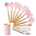 thumbnail image 1 of Juego de Utensilios de Cocina | Kit 12 Piezas de Cocina | Set de Instrumentos de Silicona | Mango de Madera Resistentes | Herramientas de Cocina Multifuncionales, 1 of 5