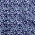 thumbnail image 1 of oneOone Polyester Spandex Blue Fabric Asian Suzani Diy Clothing Quilting Fabric Print Fabric By Yard 56 Inch Wide, 1 of 5