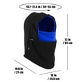 thumbnail image 4 of Children Balaclava Fleece Windproof Ski Mask, iClover Child Cold Weather Face Mask Motorcycle Neck Warmer or Tactical Balaclava Hood for Snowboard Cycling Outdoors Sports Unisex - Blue, 4 of 7