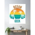 thumbnail image 2 of Ocean Geek Poster Wall Art, Modern Wall Decor, 12x18 UNFRAMED, 2 of 3