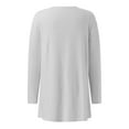 thumbnail image 6 of Aihuaihua Cardigan Sweaters for Women, Long Cardigans for Women Casual Lightweight Long Sleeve Cardigan Soft Open Front Sweaters Daily Coat with Pockets Grey, 6 of 7
