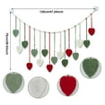 thumbnail image 2 of NEONWE Christmas Large Macrame Wall Hanging, Boho Handmade Woven Leaf Tassel Tapestry Chic Home Decor for Living Room Bedroom Nursery,47.24x29.53 Inch(Red Green White), 2 of 10